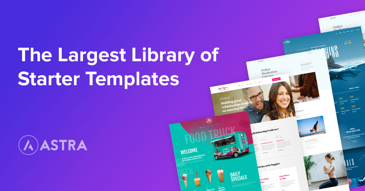 Astra Starter Templates